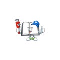 Plumber open book on a white background