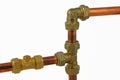 Plumber pipework Royalty Free Stock Photo