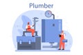 Plumber. Plumbing service, professional repair and cleaning