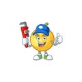 Plumber ripe mundu with character mascot style