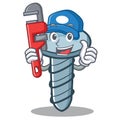 Plumber character cartoon style