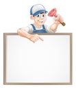 Plumber sign Royalty Free Stock Photo