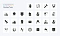 25 Plumber Solid Glyph icon pack