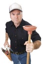 Plumber Strong & Tough Royalty Free Stock Photo