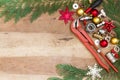 Plumber tools, fittings and Christmas decorations