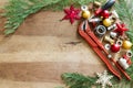 Plumber tools, fittings and Christmas decorations