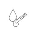 Plumber, water tester icon. Element of plumber icon. Thin line icon for website design and development, app development. Premium