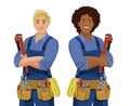 Plumber women workers set