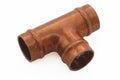 Plumbers copper fitting Royalty Free Stock Photo