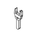 plumbers wrench tool isometric icon vector illustration Royalty Free Stock Photo