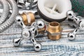 Plumbing and accessories Royalty Free Stock Photo