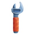 Plumbing adjustable wrench icon, cartoon style Royalty Free Stock Photo