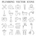 Plumbing emblems, labels and design elements