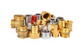 Plumbing fitting and tubulure Royalty Free Stock Photo