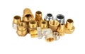 Plumbing fitting and tubulure Royalty Free Stock Photo