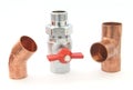 Plumbing fittings Royalty Free Stock Photo