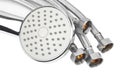 Plumbing hosepipe and showerhead Royalty Free Stock Photo