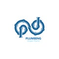 Plumbing logo vector template illustration icon design Royalty Free Stock Photo