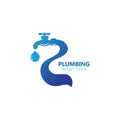 Plumbing logo vector template illustration icon design Royalty Free Stock Photo