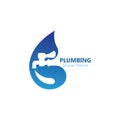 Plumbing logo vector template illustration icon design Royalty Free Stock Photo