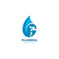 Plumbing logo vector template illustration icon design Royalty Free Stock Photo