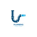 Plumbing logo vector template illustration icon design Royalty Free Stock Photo