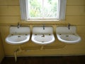 Plumbing: old wash basins