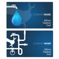 Plumbing repair business card