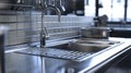plumbing restaurant kitchen sink Royalty Free Stock Photo