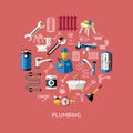 Plumbing Round Composition