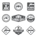 Plumbing service badges
