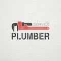 Plumbing service. Home repairs. Repair and maintenance of buildings. Monochrome typographic labels, stickers, logos and badges.