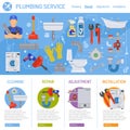 Plumbing Service Infographics