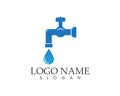 Plumbing service logo design concept Royalty Free Stock Photo