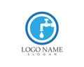 Plumbing service logo design concept Royalty Free Stock Photo