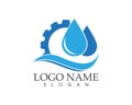 Plumbing service logo design concept Royalty Free Stock Photo