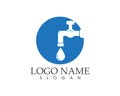 Plumbing service logo design concept Royalty Free Stock Photo