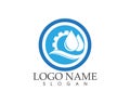 Plumbing service logo design concept Royalty Free Stock Photo