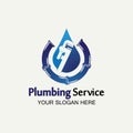 Plumbing Service Logo icon vector illustration design Template.Plumbing logo.Plumbing service icon logo creative vector Royalty Free Stock Photo