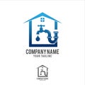 Plumbing Service Logo Template Design Vector, Emblem, Design Concept, Creative Symbol, Icon Royalty Free Stock Photo