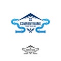 Plumbing Service Logo Template Design Vector, Emblem, Design Concept, Creative Symbol, Icon Royalty Free Stock Photo