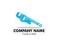 Plumbing Service Logo Template, Water Service Logo Royalty Free Stock Photo