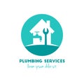 Plumbing services logo concept