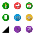 Plumbing set icons in flat style. Big collection of plumbing vector symbol