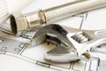 Plumbing tools Royalty Free Stock Photo