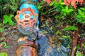Plumbing tube leak at wait repair plumber with motion water Royalty Free Stock Photo