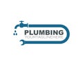 plumbing vector illustration logo icon