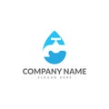 Water logo template Royalty Free Stock Photo