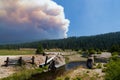 Dixie Fire Plume from Deer Creek - 7/22/21