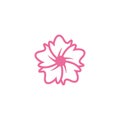 Plumeria flower icon design template vector isolated Royalty Free Stock Photo